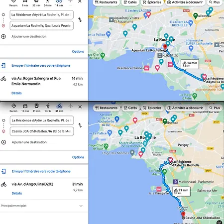 A -15min A Velo Du Vieux Port La Rochelle 2 Apartamento *